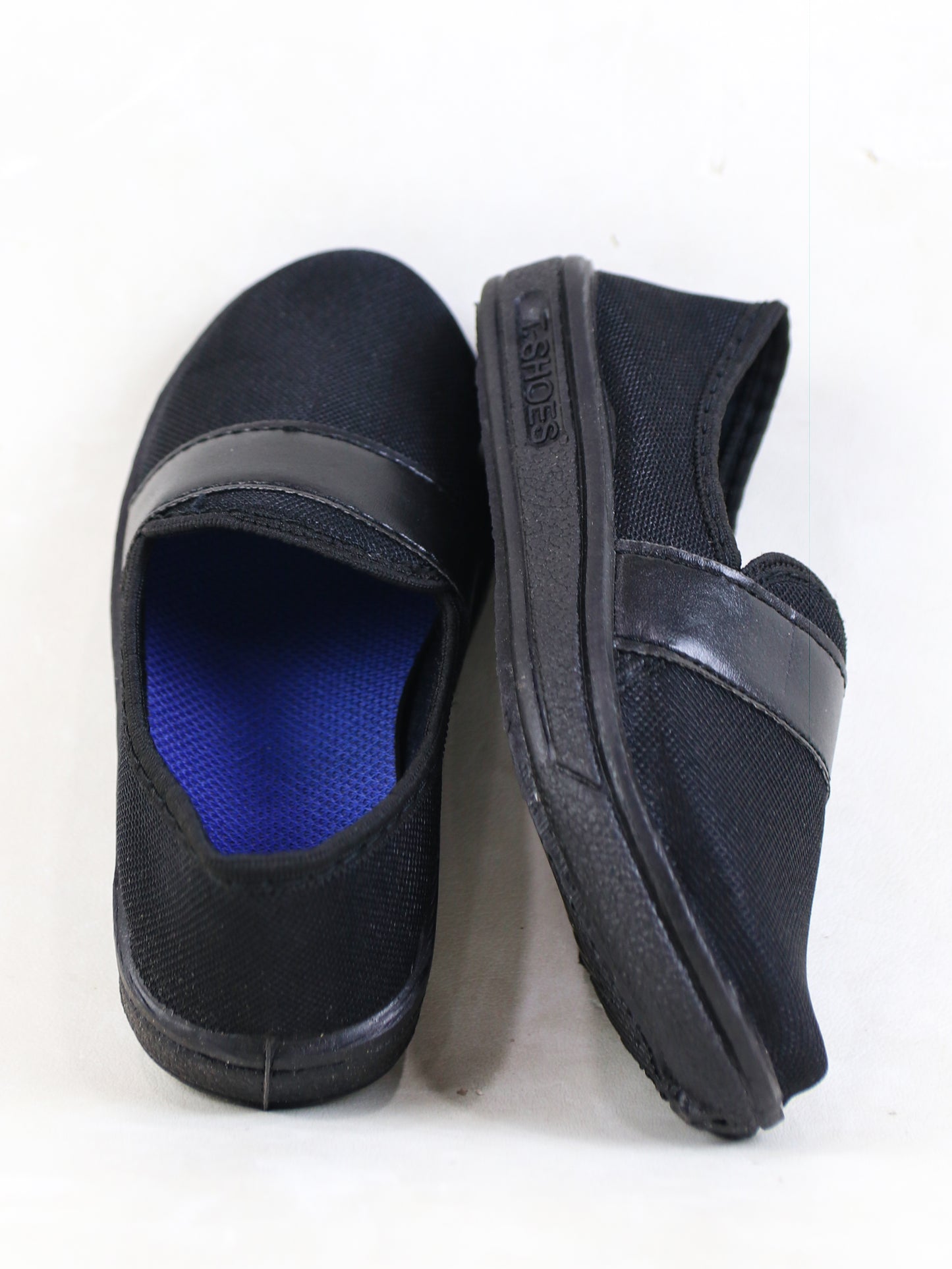 BS55 Boys Slip-On Shoes 8Yrs - 12Yrs Black