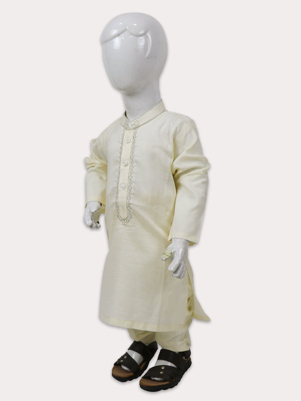 BKS20 TG Boys Shalwar Kameez Suit 2Yrs - 14Yrs Cream