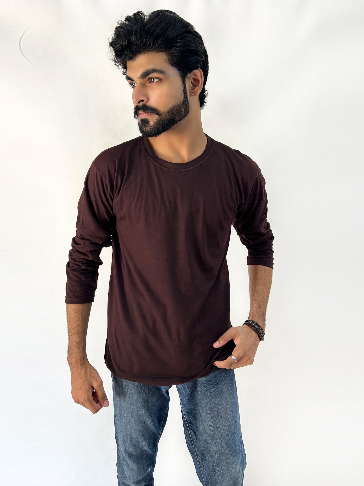 Purple Plain T-Shirt For Men MG MTS90