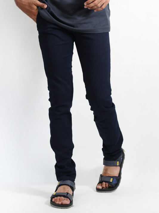 MDJ01 KN Men's Regular Fit Stretchable Denim Jeans Dark Blue