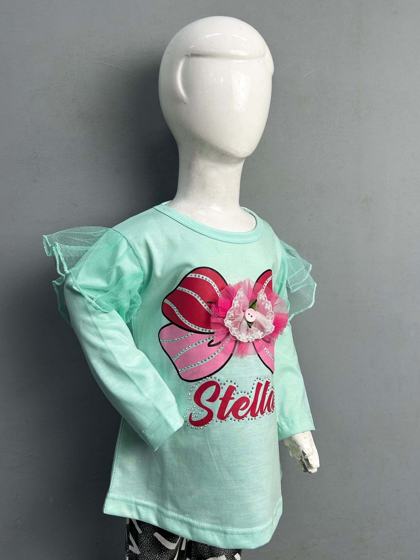 2.5Yrs - 8Yrs Stella Light Cyan T-Shirt For Girls SK GTS17