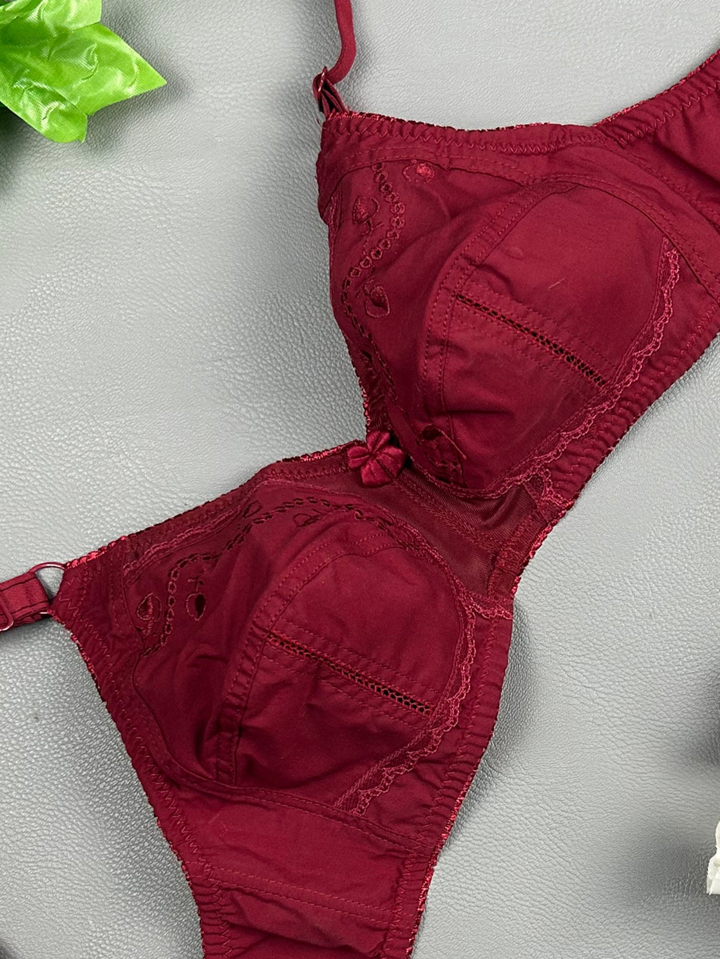 Maroon Non-Padded Bra For Women FG LB24