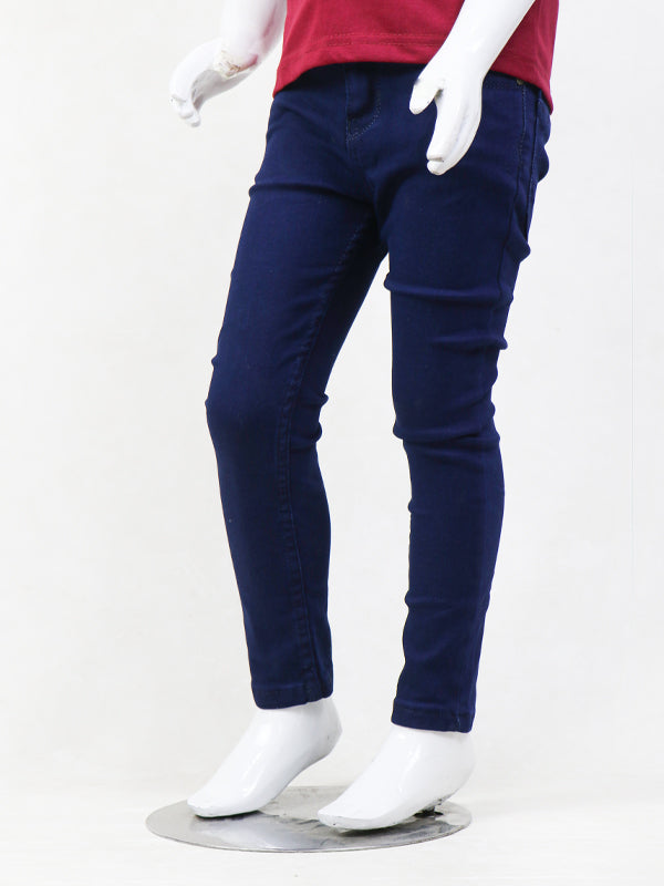 Boys Stretchable Denim Jeans 5Yrs - 15Yrs Dark Blue