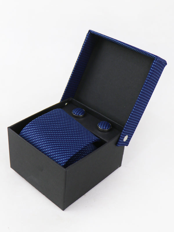 TBS17 3Pcs Tie Gift Box Tie Cuff-Link Pocket Square