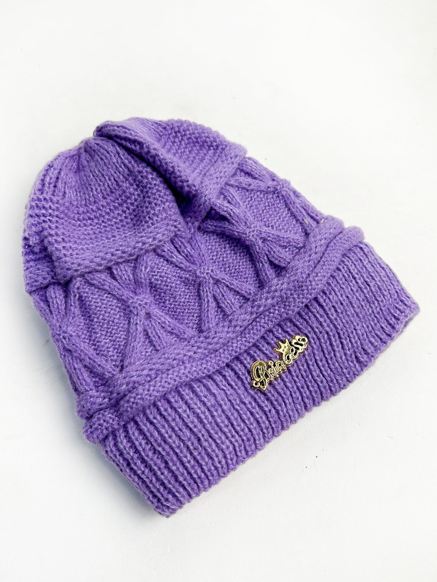 Purple Multidesign Winter Warm Beanie Hat For Women's/Winter Cap For Girls WWC03