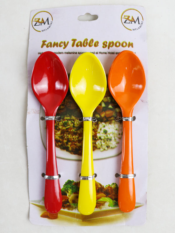 Pack Of 6 Fancy Table Spoon Multicolor