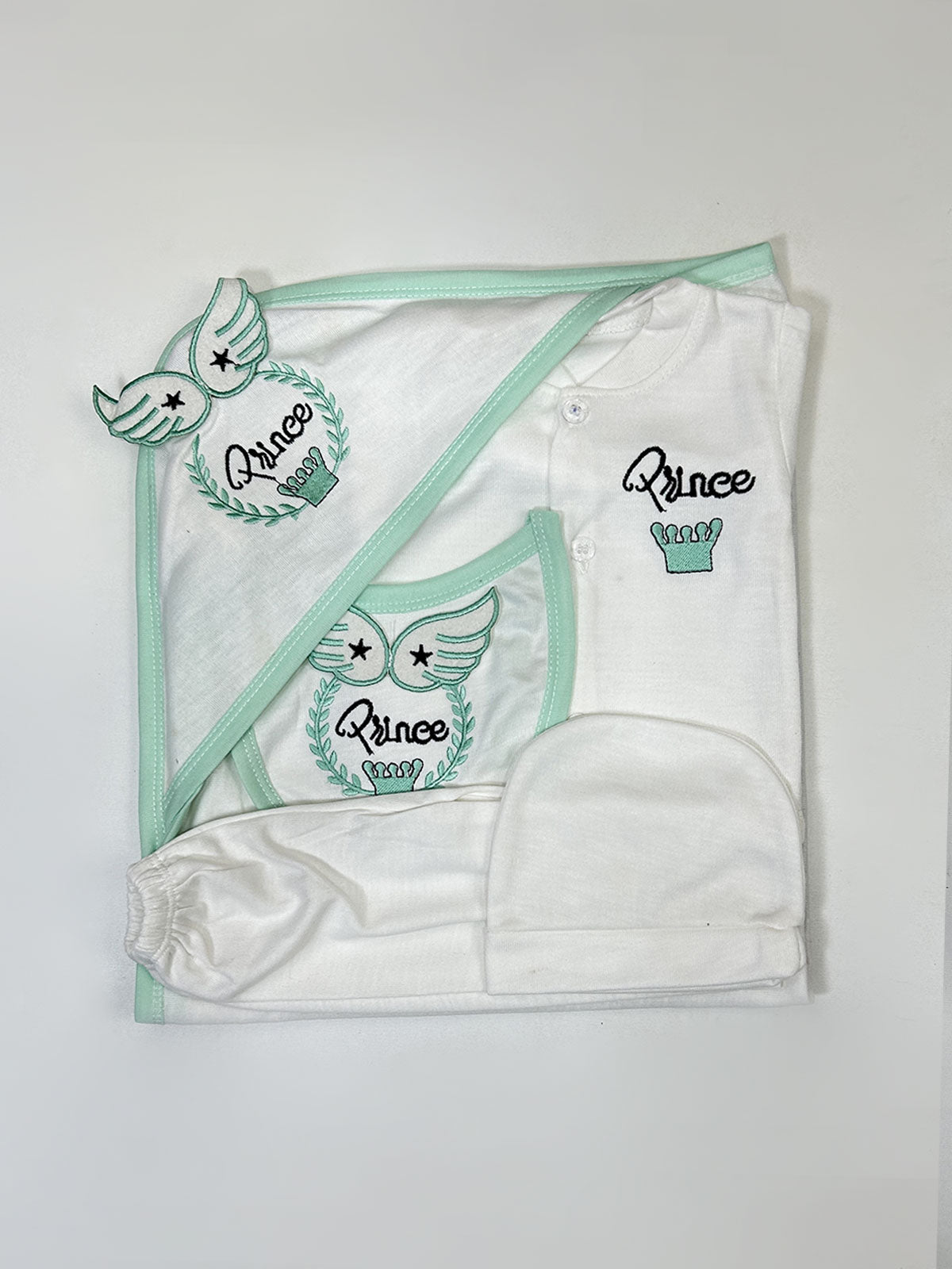 0Mth - 3Mth Green 5Pcs Gift Set For Newborn HG NBGS246