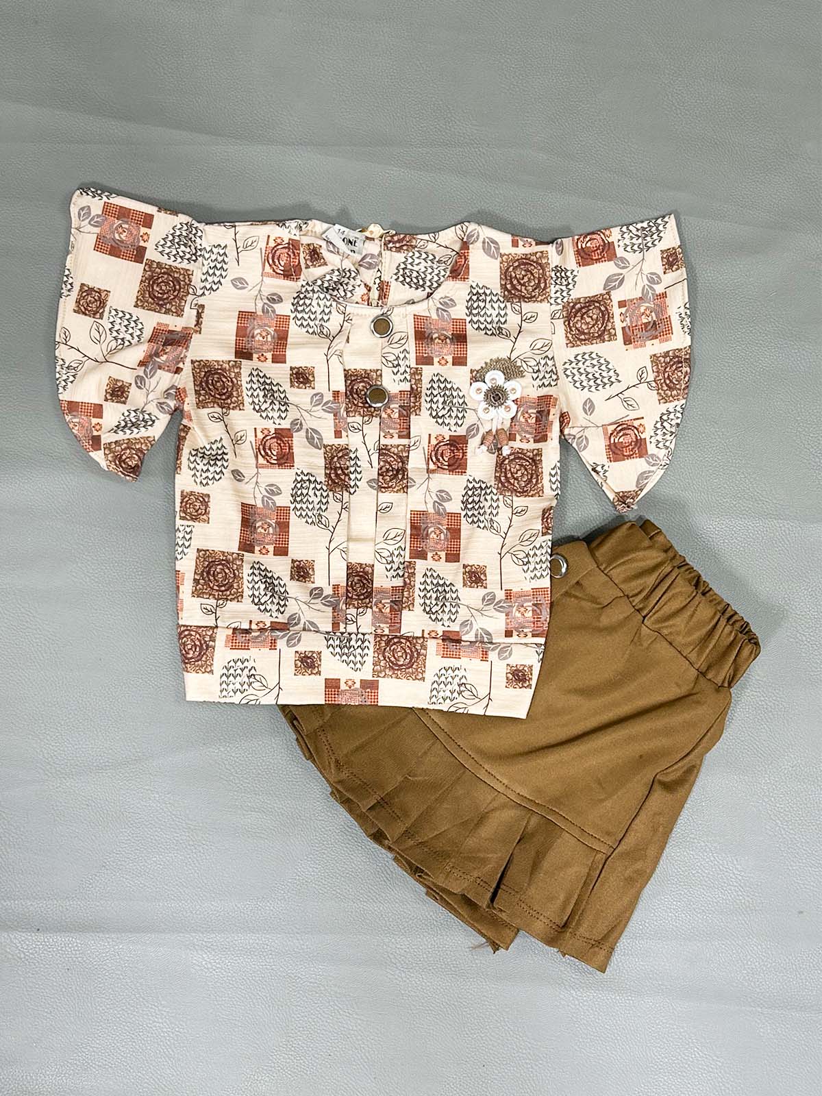 1Yr - 4Yrs Brown Suit For Girls OP GS401