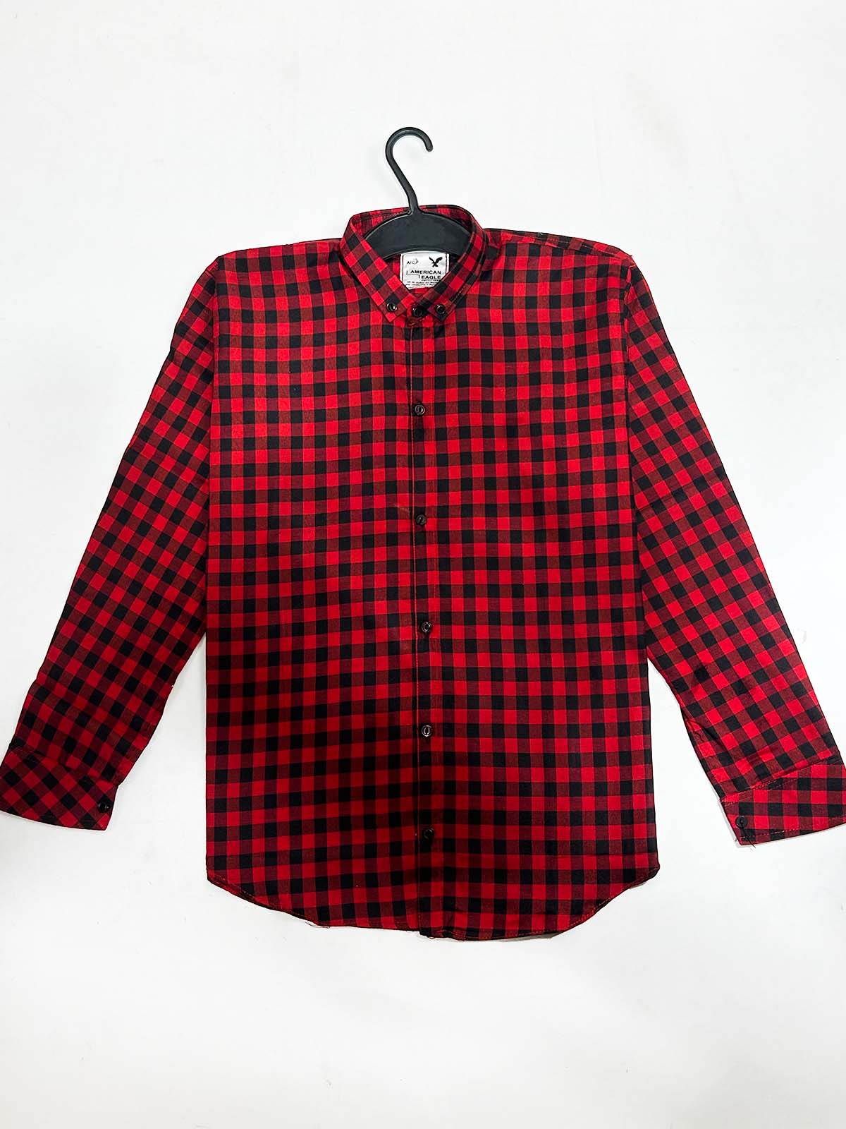 Red Checks Casual Shirt For Men MCS123