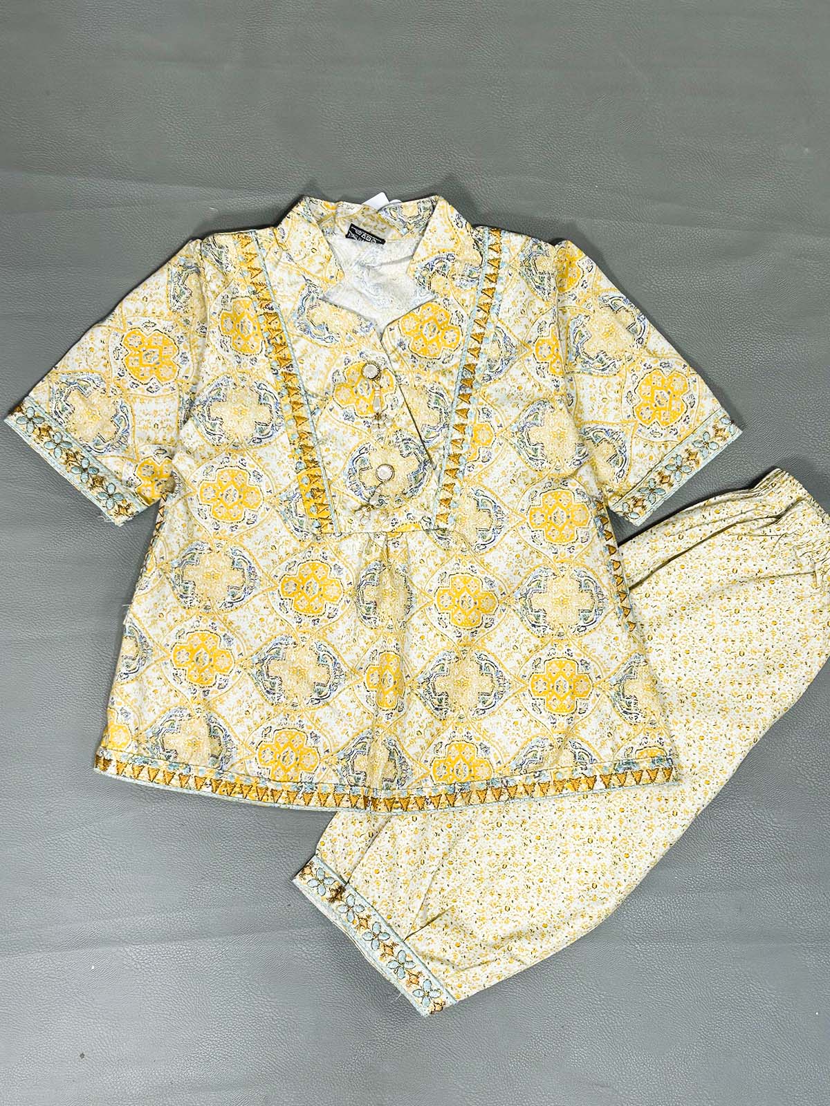 2Yr - 12Yrs Yellow Suit For Girls OP GS406