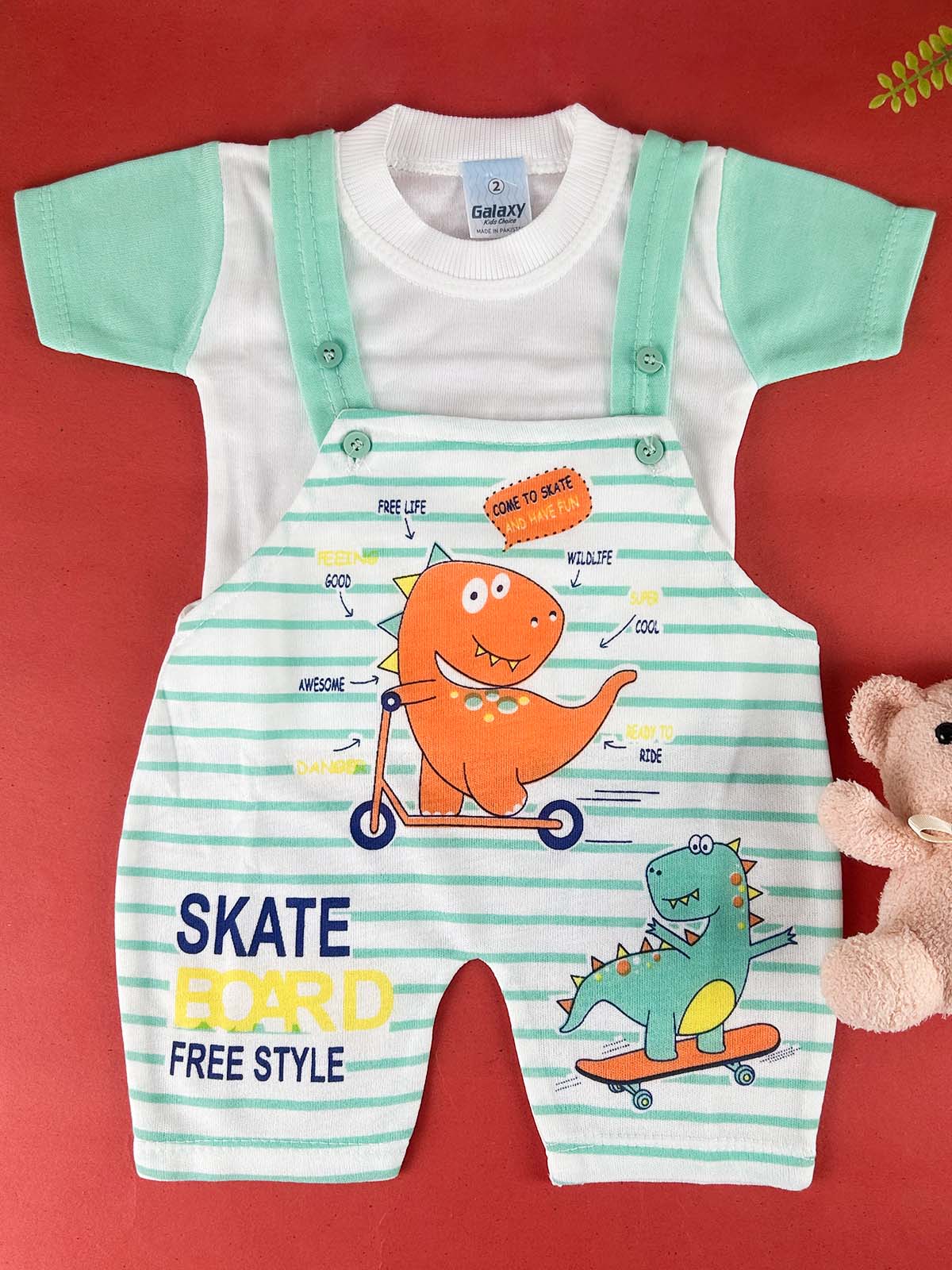 3Mth - 9Mth Green Romper For Newborn HG NBR140