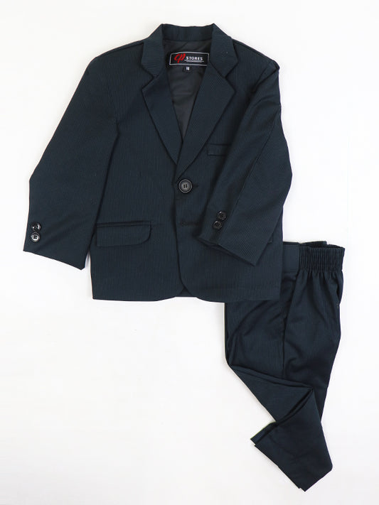 1Yr - 6Yrs 2PCS Coat Pant Suit for Boys Lined Black