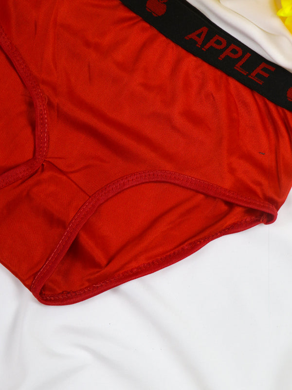 LP14 Plain Red Apple Panty For Women