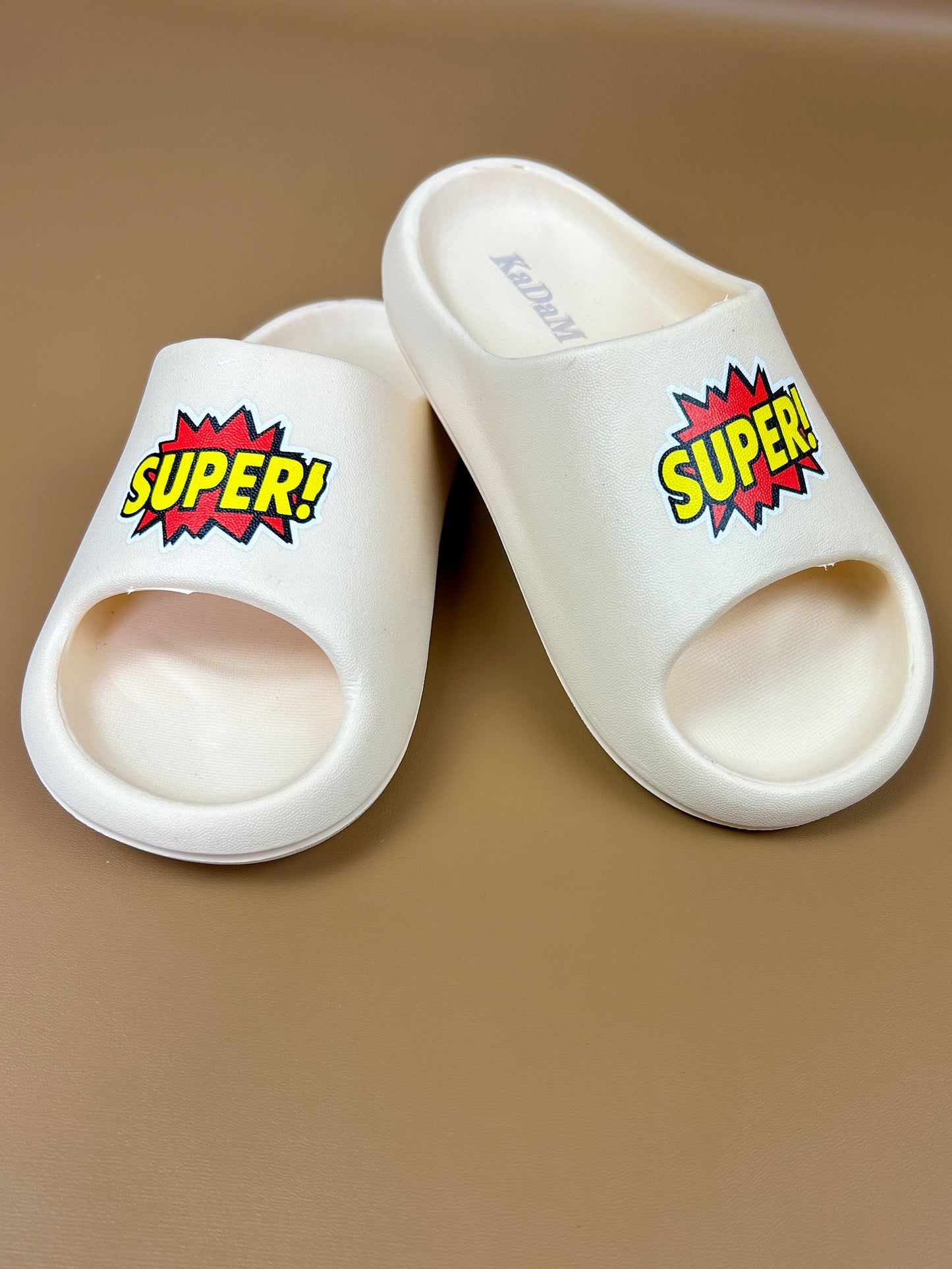 Cream Casual Soft Slippers for Kids KS12