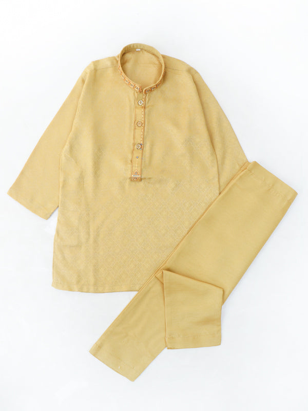 BKS05 AM Kurta Pajama Suit 2Yrs - 14Yrs Mustard