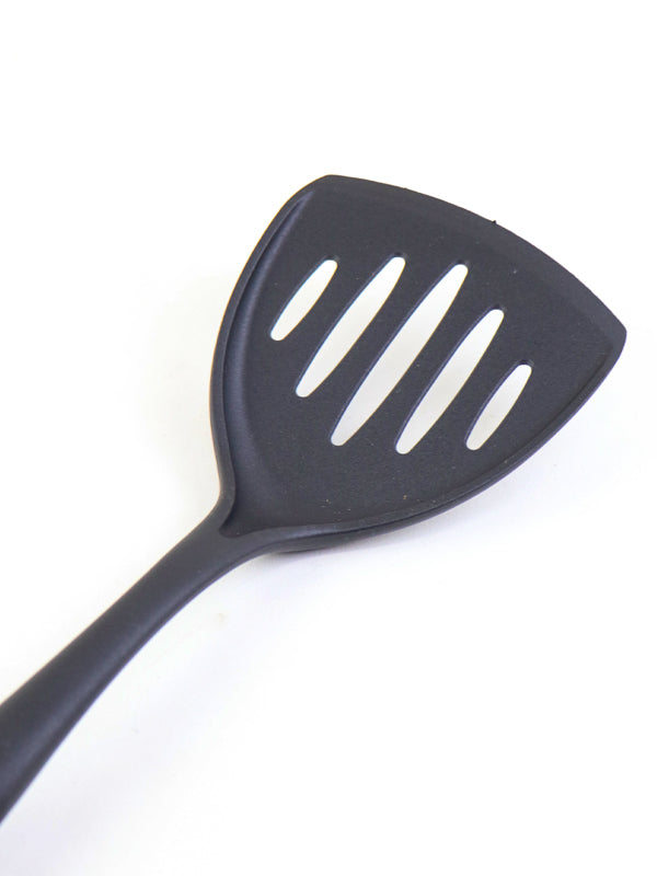 Non-Stick Nylon Heat Resistant Spatula Spoon 01 - Black