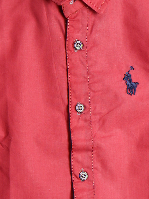 BCS12 BL Boys Casual Shirt 1Yrs - 4Yrs Pink