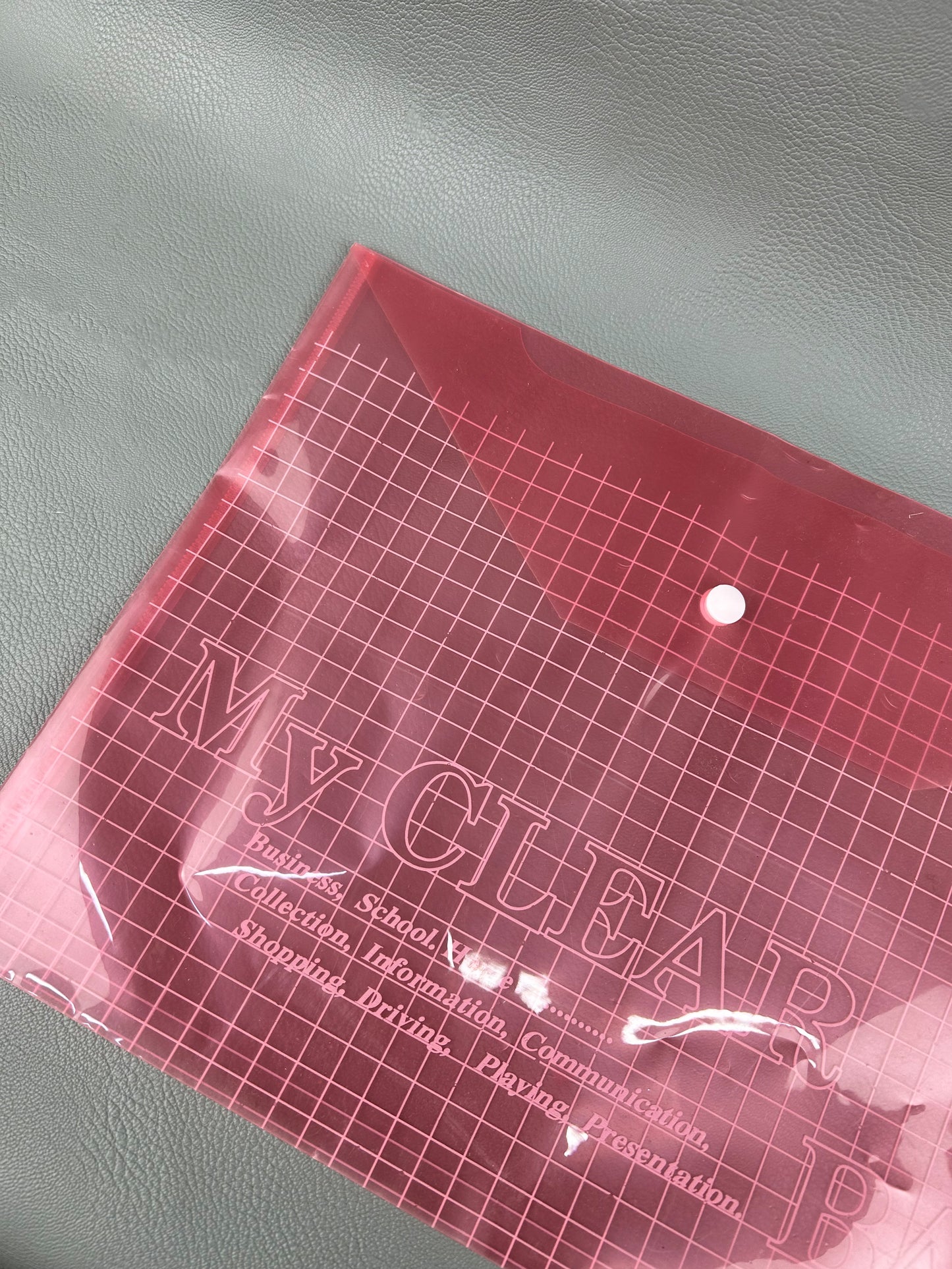Pack of 4 Multicolor Transparent File Bag For Documents
