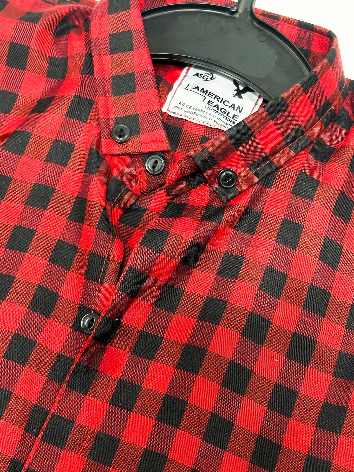 Red Checks Casual Shirt For Men MCS123