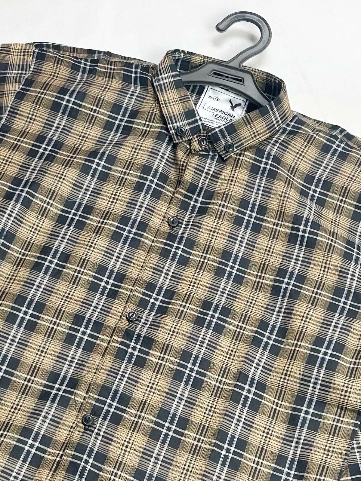 Brown Checks Casual Shirt For Men MCS142