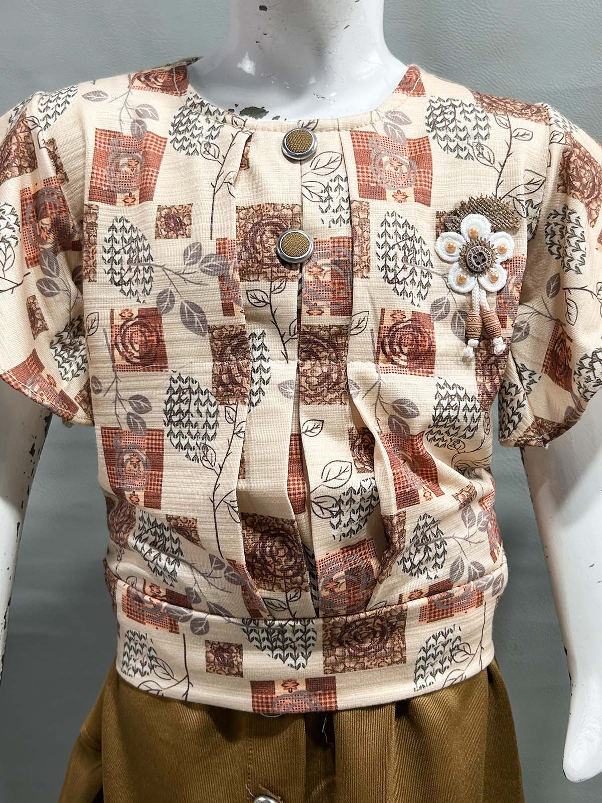 1Yr - 4Yrs Brown Suit For Girls OP GS401