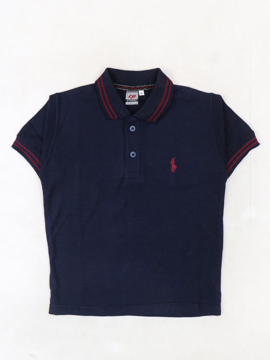 BTS04  MM Boys Polo T-Shirt 3.5Yrs - 8Yrs Navy Blue