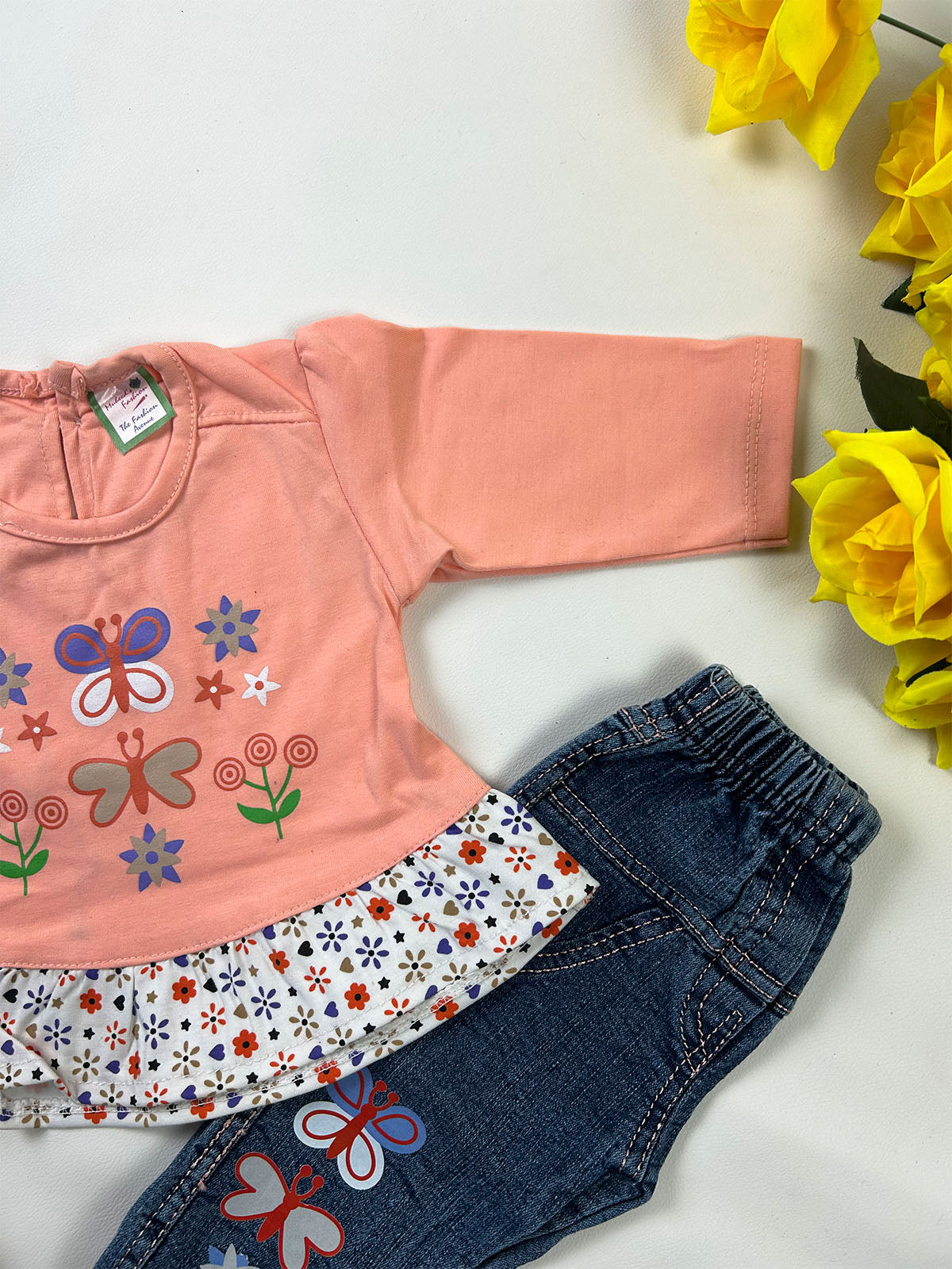 0Mth - 3Mth Peach Baby Suit For Newborn NBS821