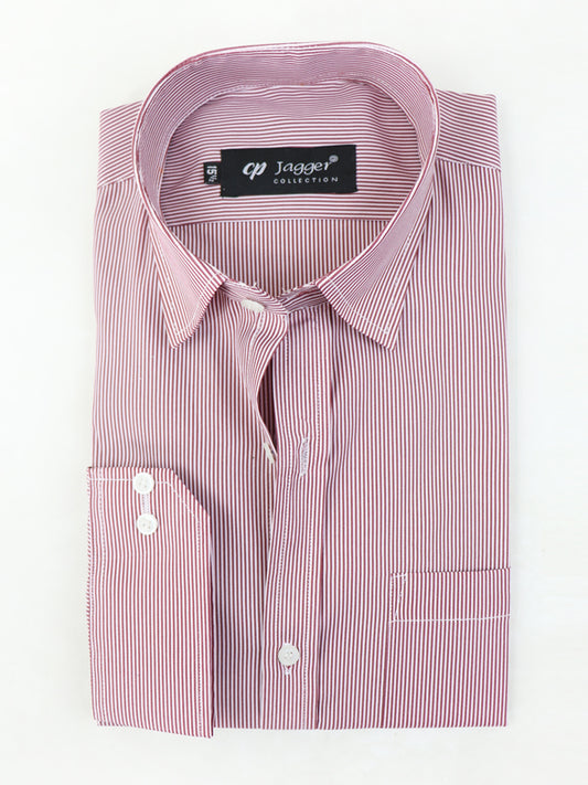 MFS06 Men's Formal Dress Shirt Pink Lined