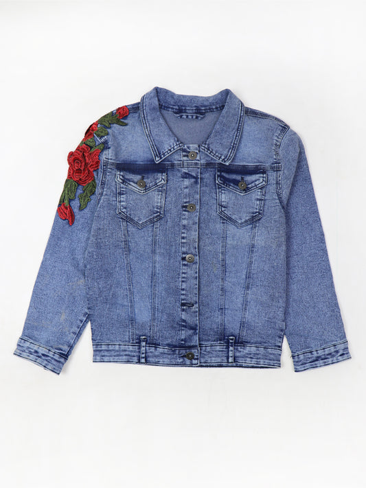 Women Denim Jacket Blue