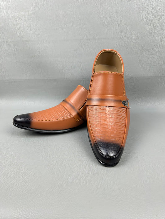 Camel Brown Formal Shoes For Men MS97