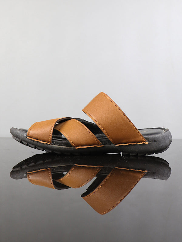 MC03 Men's Breathable Casual Slippers Brown