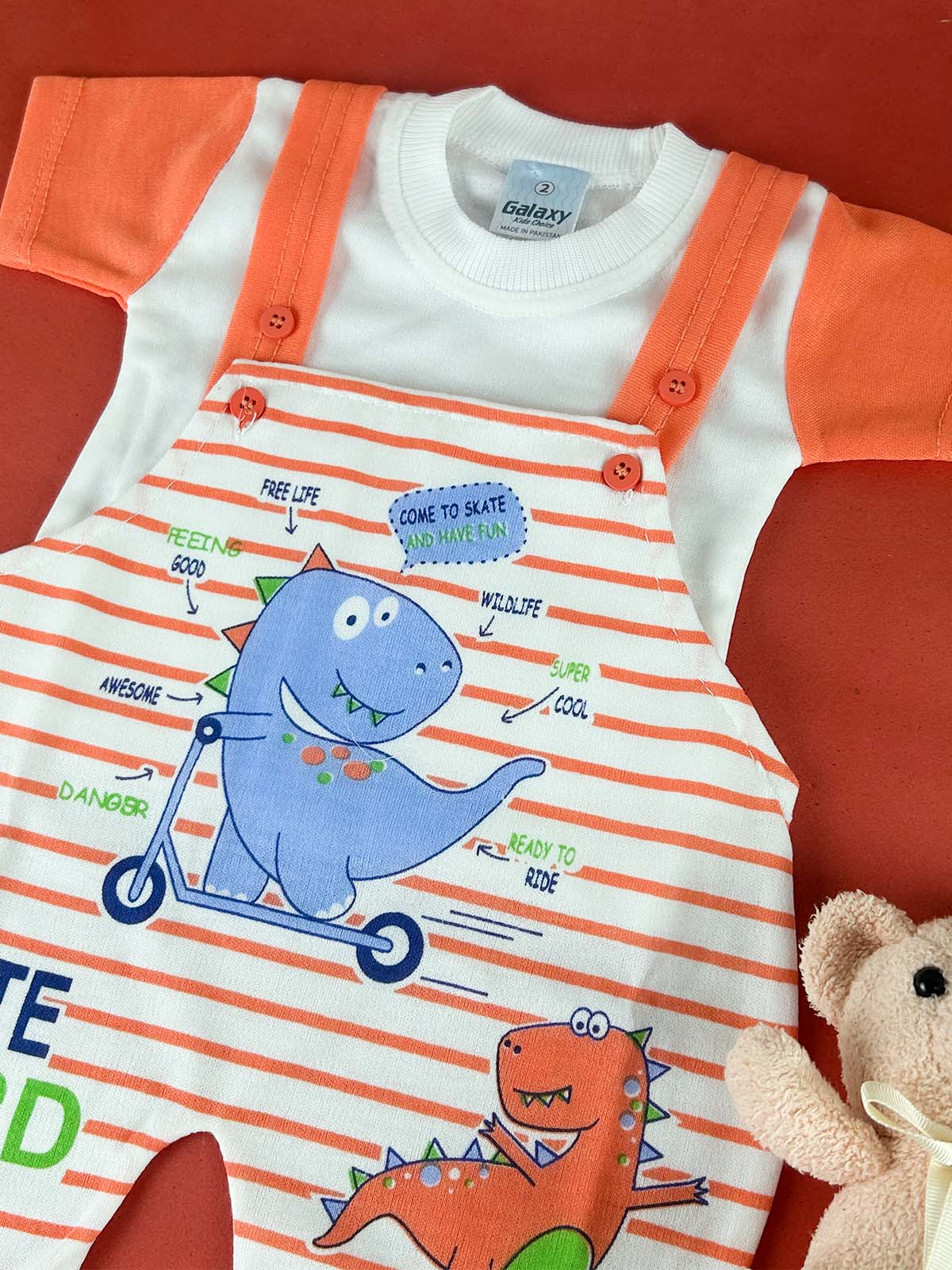 3Mth - 9Mth Orange Romper For Newborn HG NBR141