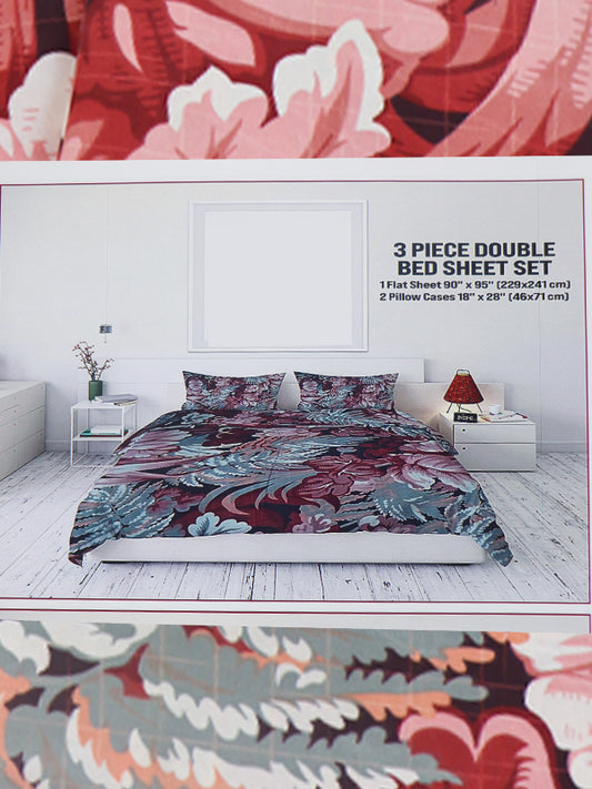 MUF 3Pc Double Bed Sheet M-041