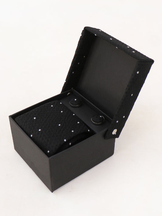 TBS09 3Pcs Tie Gift Box Tie Cuff-Link Pocket Square