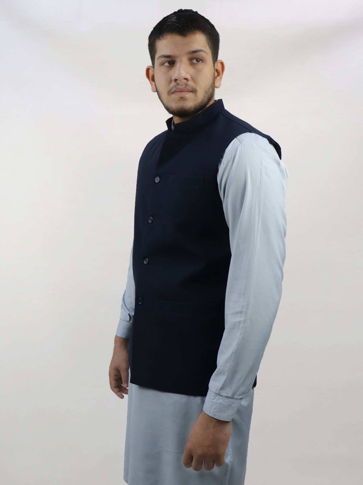 Dark Blue Waistcoat for Men MW07