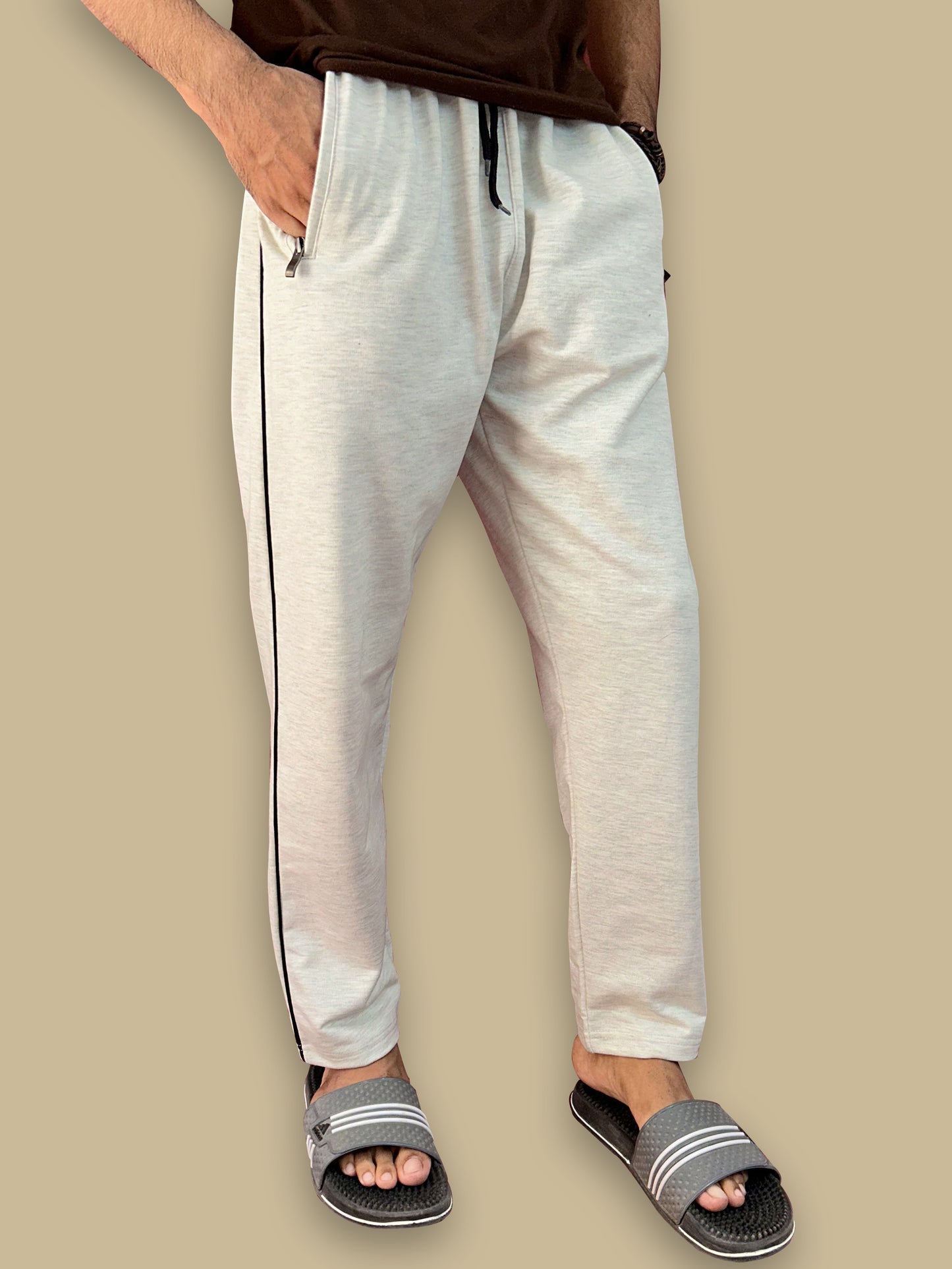 White Plain Trouser For Men's MT93