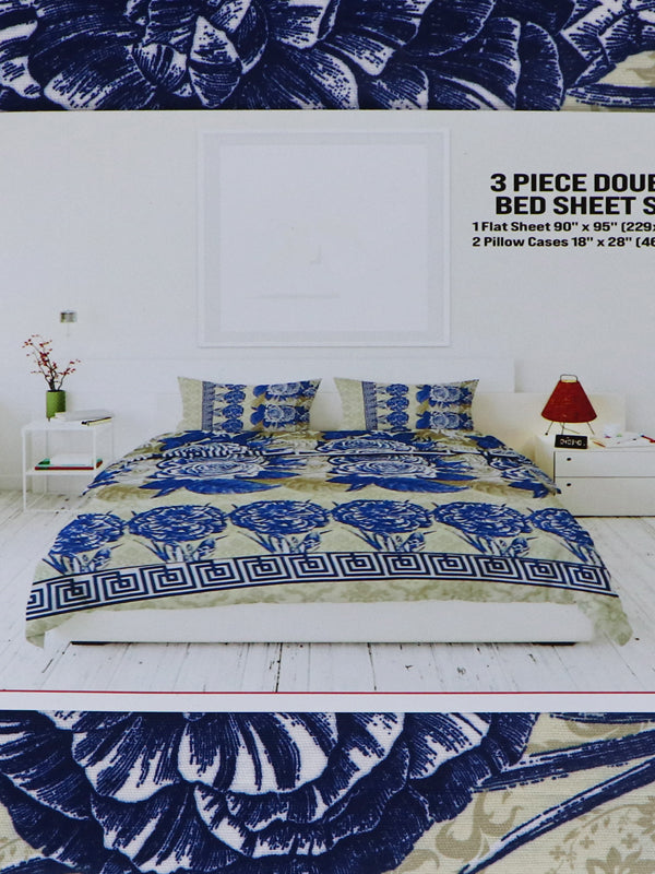 MUF 3Pc Double Bed Sheet BS-17