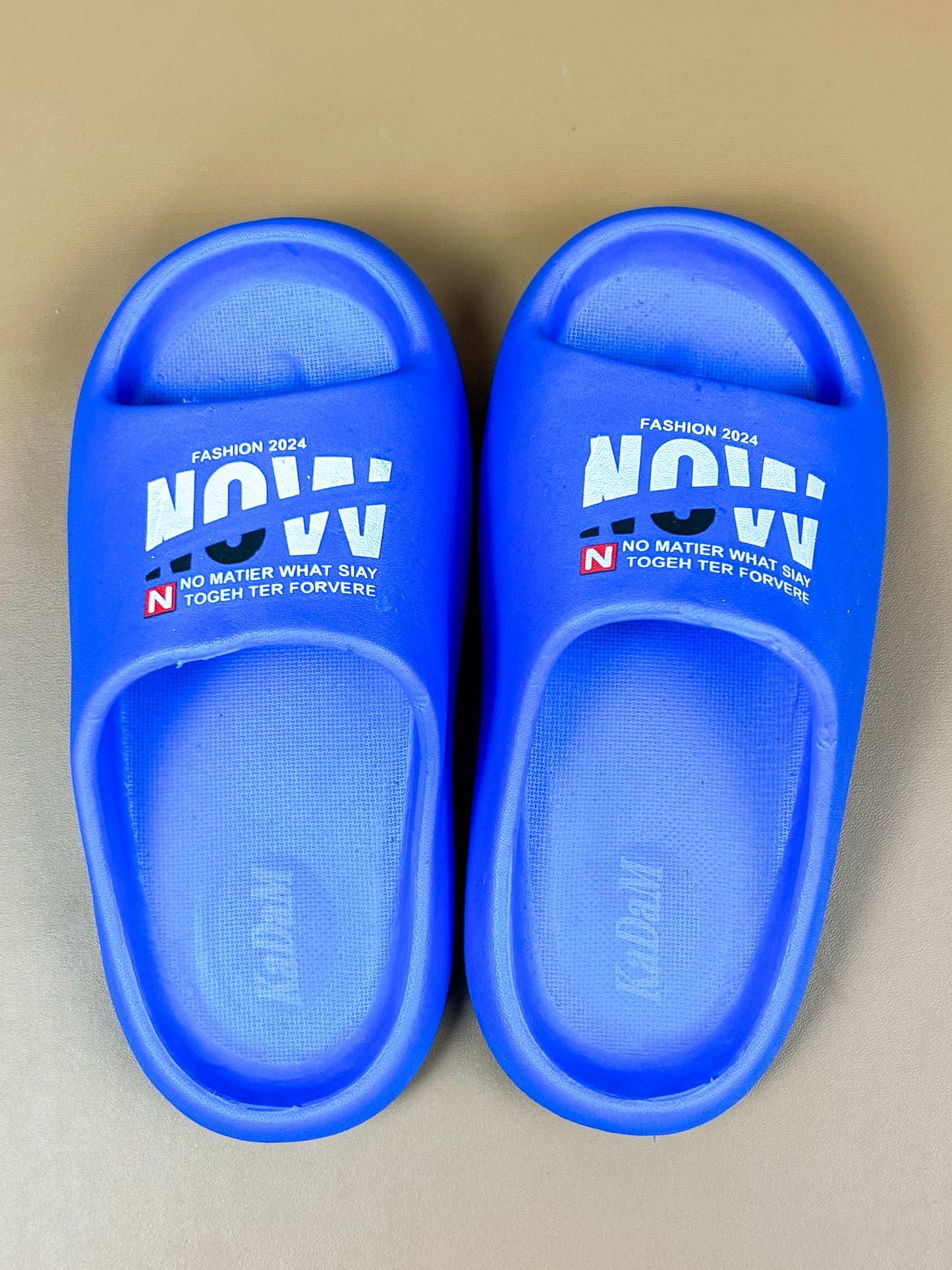 Blue Casual Soft Slippers for Kids KS10