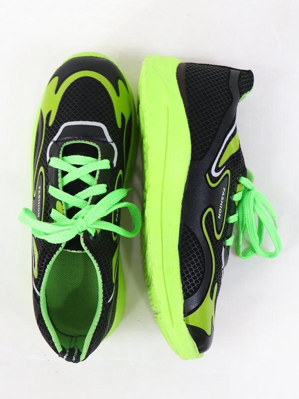 BS35 Boys Shoes 13Yrs - 17Yrs F Green