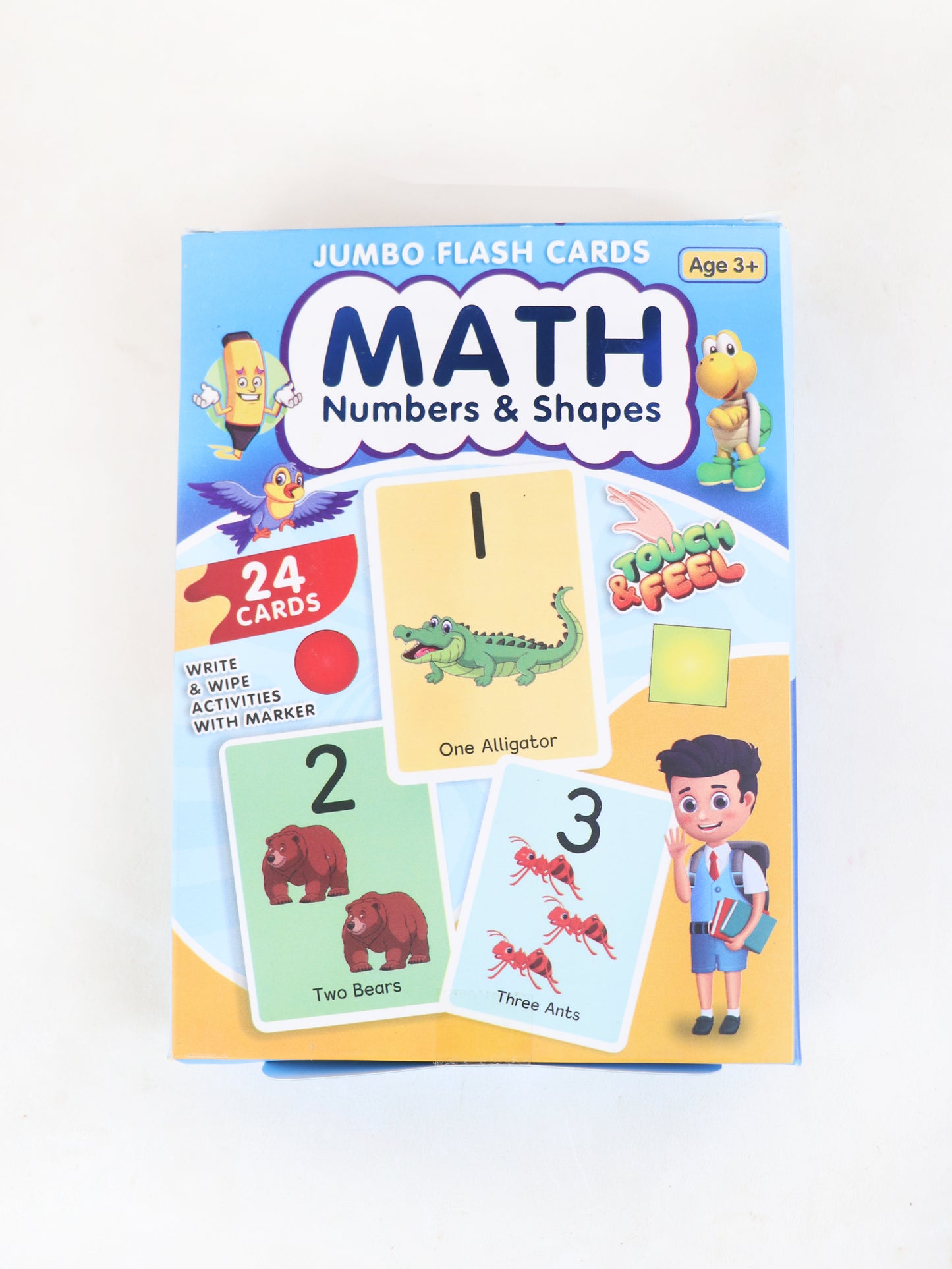 Maths Numbers & Shapes 24 Jumbo Flash Cards