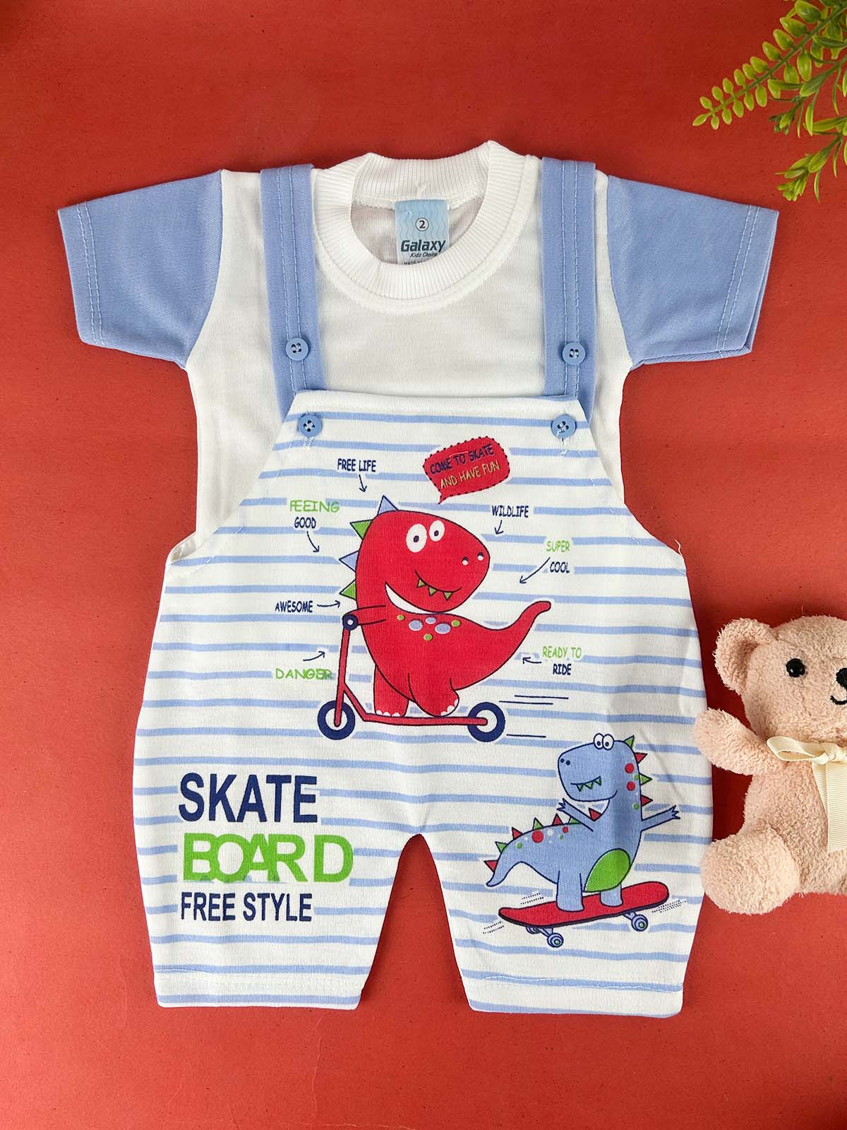 3Mth - 9Mth Blue Romper For Newborn HG NBR142