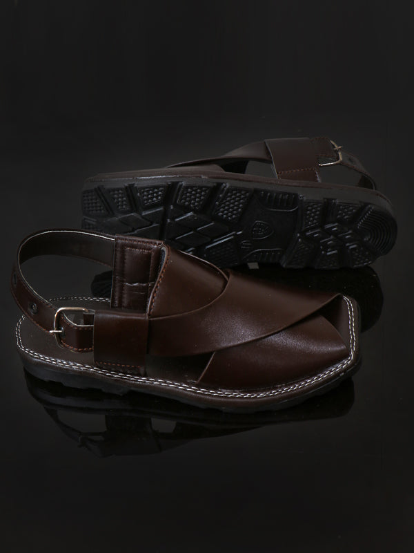 BPC04 Boys Peshawari Sandal 8Yrs - 17Yrs 4Ever Brown