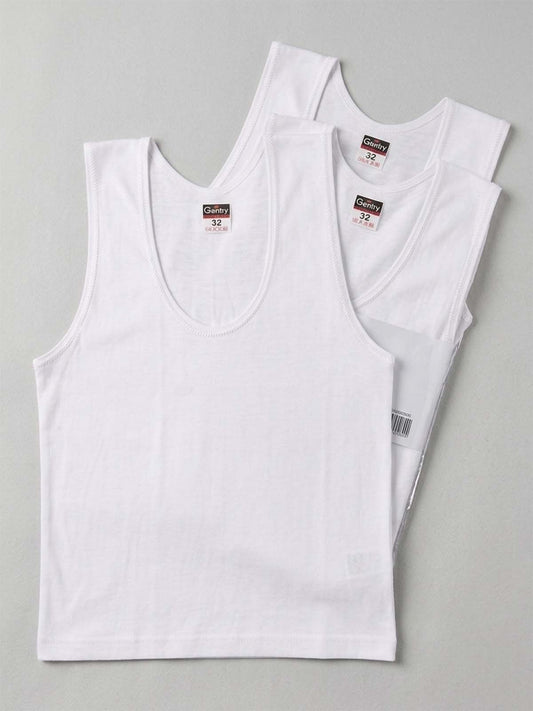 Pack of 3 White Cotton Vest for Men MU19
