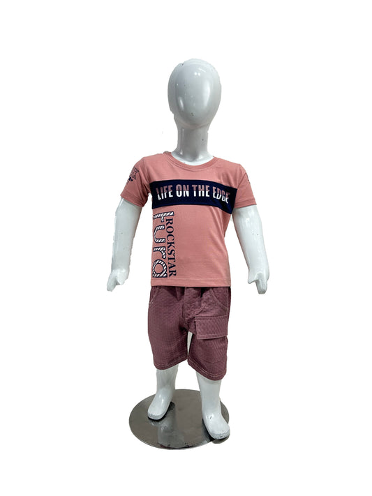 1Yr - 4Yrs Kids Suit Rock Star Pink Shade BS420