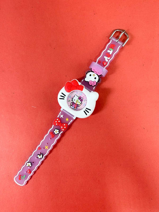 Purple Wrist Watch For Girls KWW132