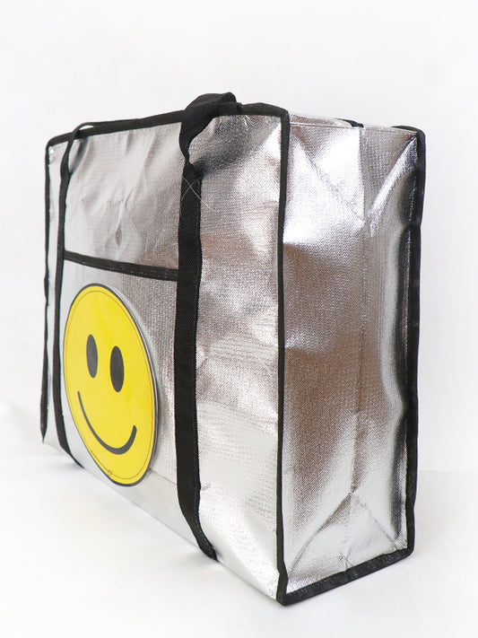 SB01 Smiley Storage Bag Silver