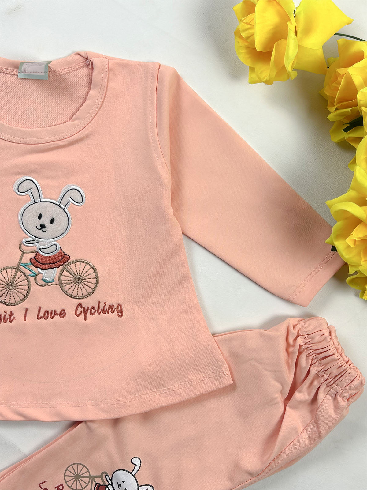 3Mth - 9Mth Peach Rabbit Baby Suit For Newborn NBS833