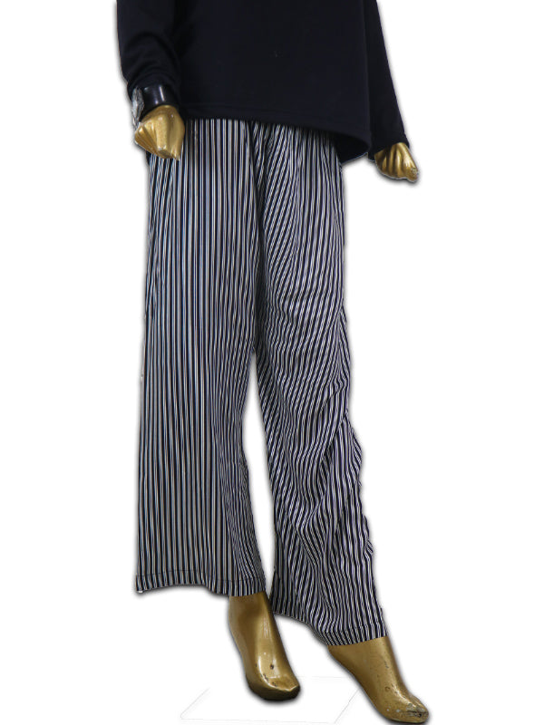 LT06 Ladies Casual Trouser Stripes W Black