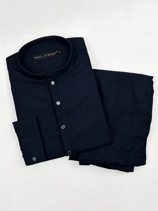 T.846 Dark Navy Blue Stitched Kurta Pajama Suit For Men 8 MSK96