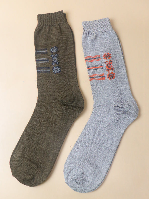 Pack Of 2 Multicolor Socks for Men MS13